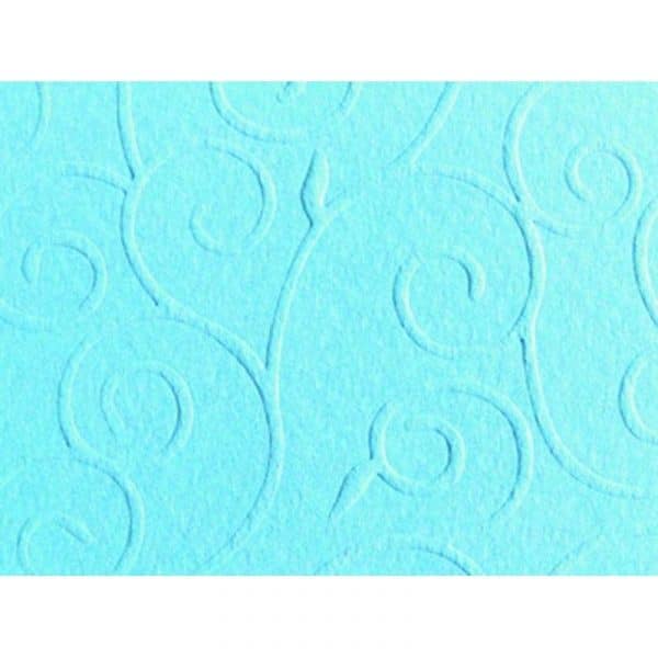 Marpa Jansen Prägekarton Arabesken 50x70cm 220g/m² hellblau