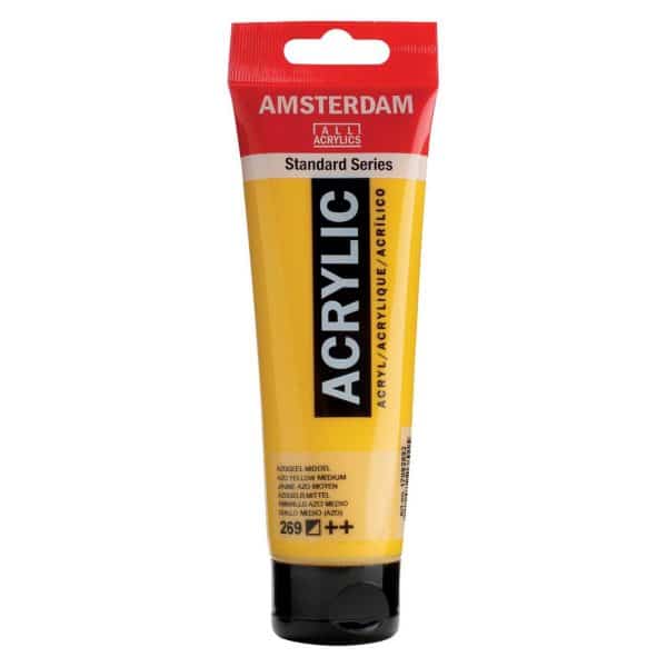 AMSTERDAM Acrylfarbe 120ml azogelb mittel