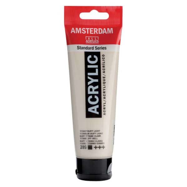 AMSTERDAM Acrylfarbe 120ml titanbuff hell