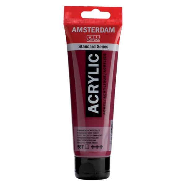 AMSTERDAM Acrylfarbe 120ml permanent rotviolett
