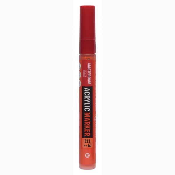 AMSTERDAM Acrylic Marker 3-4mm zinnober