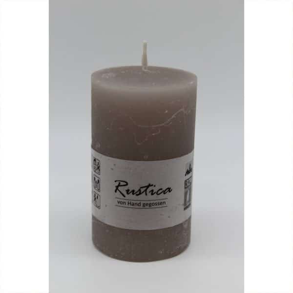 Kopschitz Rustica Kerze 10x6cm taupe