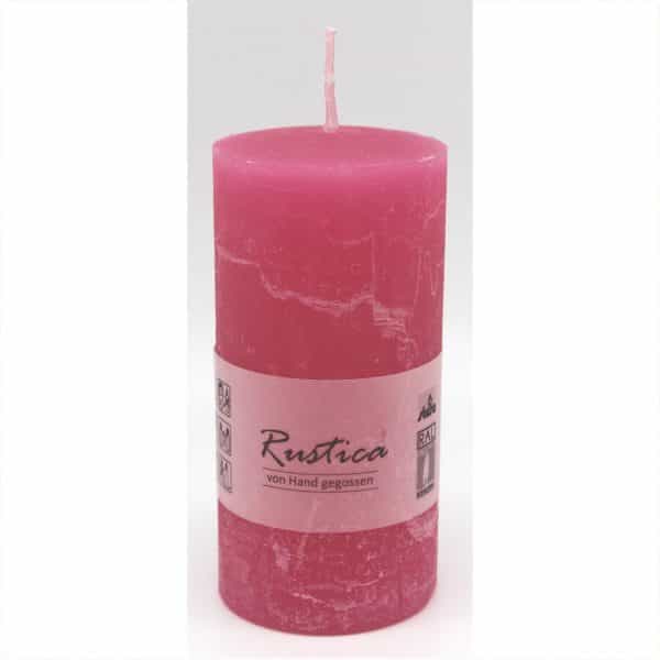 Kopschitz Rustica Kerze 12x6cm pink