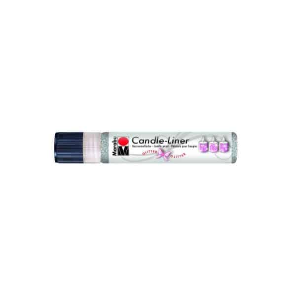 Marabu Candle Liner 25ml glitter silber