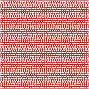 Rico Design Stoff Punktelinie rot-weiß 50x140cm