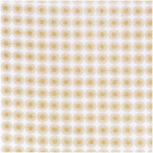 Rico Design Stoff Rosette gold 140cm