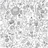 Rico Design Stoff zum Ausmalen 50x140cm