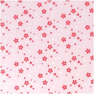 Rico Design Stoff kleine Streublümchen rosa 50x140cm