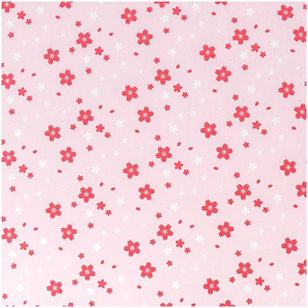 Rico Design Stoff kleine Streublümchen rosa 50x140cm