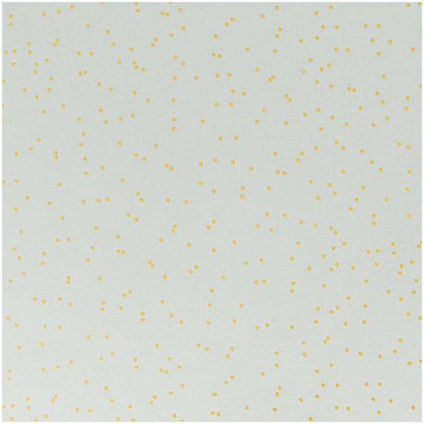 Rico Design Stoff Punkte mint-gold 140cm