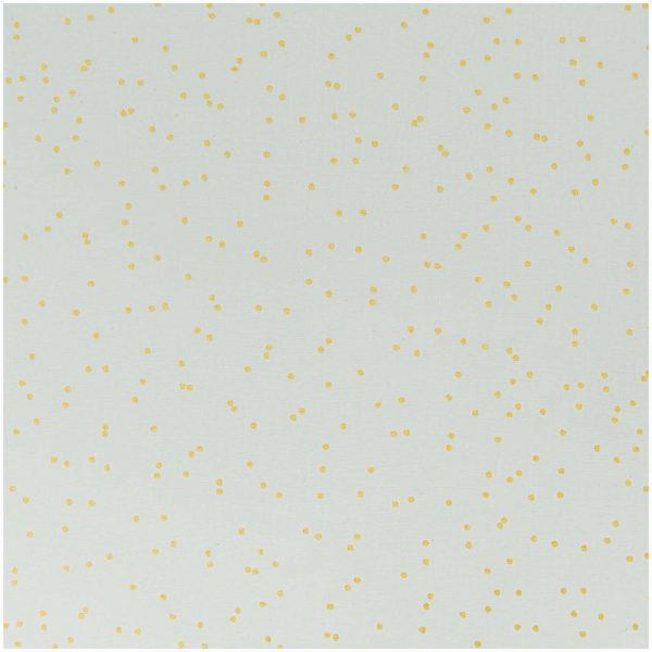 Rico Design Stoff Punkte mint-gold 140cm