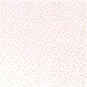 Rico Design Stoff rosa Punkte gold 140cm