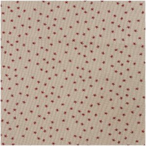 Rico Design Stoff Sterne natur-rot 140cm breit