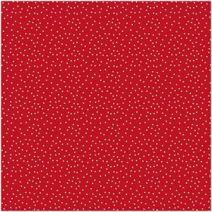 Rico Design Stoff Sterne rot-natur 140cm