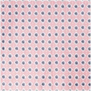 Rico Design Druckstoff Rautenmuster blassrosa 25x70cm beschichtet