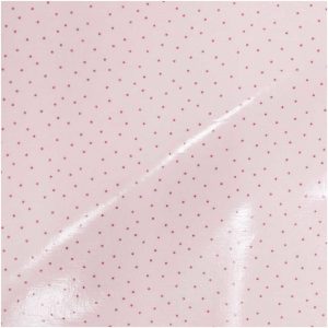 Rico Design Druckstoff beschichtet Hygge Punkte rosa-metallic 140cm