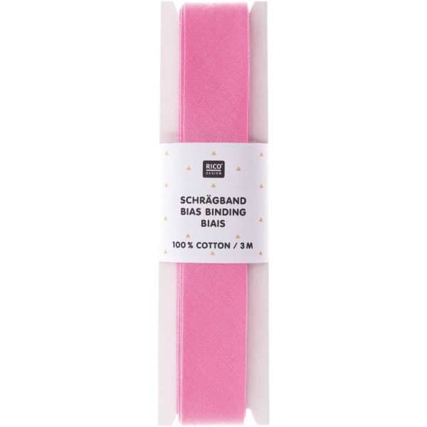 Rico Design Schrägband 2cmx3m rosa