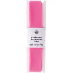 Rico Design Schrägband 2cmx3m neonpink