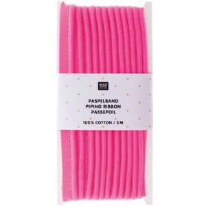 Rico Design Paspelband 1cmx3m neonpink