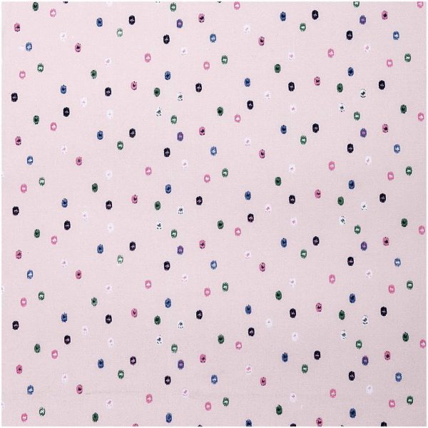 Rico Design Druckstoff grafische Punkte rosa 140cm