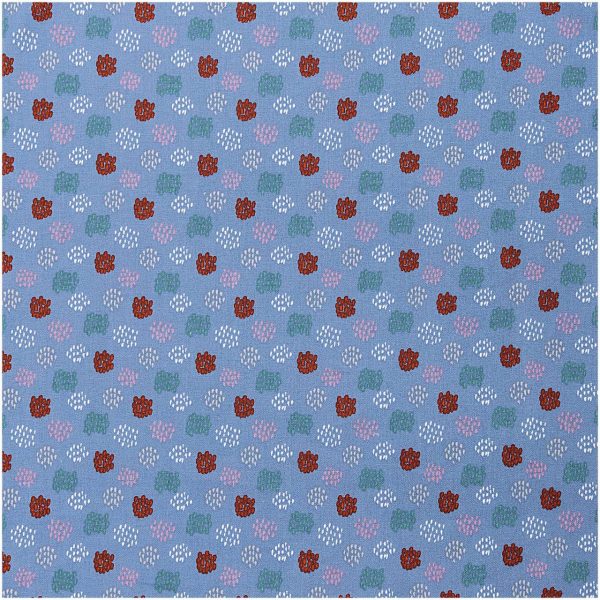 Rico Design Druckstoff grafisches Muster blau 140cm