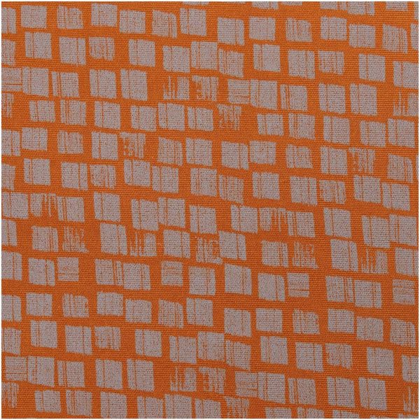 Rico Design Druckstoff Canvas Kästchen braun-grau 50x140cm