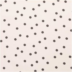 Rico Design Druckstoff Canvas Punkte creme-grau 140cm