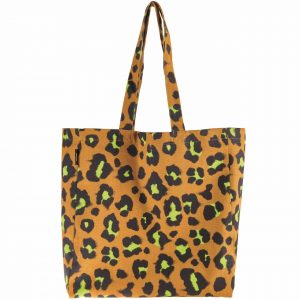 Rico Design Canvas-Shopper Acid Leo karamell 38x40x13cm