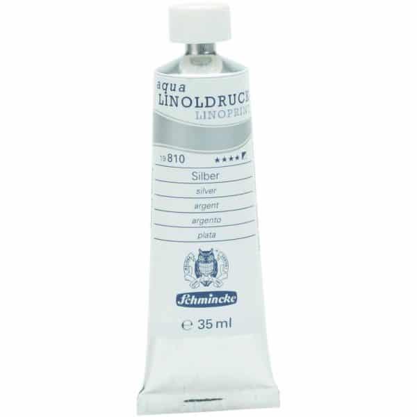 Schmincke Linoldruckfarbe 35ml silber