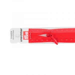 Prym Reißverschluss S6 unsichtbar rot 22cm