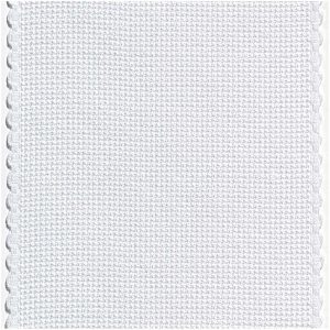 Rico Design Aidaband weiß mit Bogenkante 6 Stiche/cm 10cm