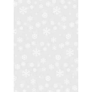 HEYDA Transparentpapier Schneekristalle 50x70cm 115g/m²