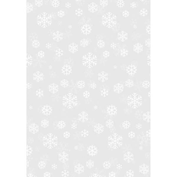 HEYDA Transparentpapier Schneekristalle 50x70cm 115g/m²