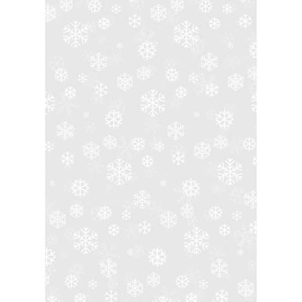 HEYDA Transparentpapier Schneekristalle 50x70cm 115g/m²