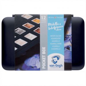 van Gogh Aquarell Set Metallic Farben 12 Näpfchen