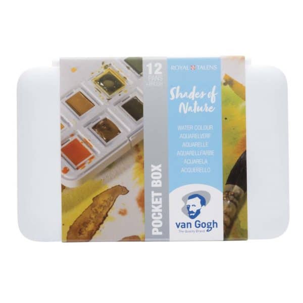 van Gogh Aquarell Set Naturfarben 12 Näpfchen