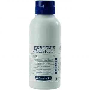 Schmincke Akademie Acrylcolor 250ml weiß fluoreszierend