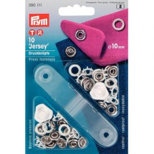 Prym Druckknöpfe Jersey Ring weiß 10mm 10 Stück