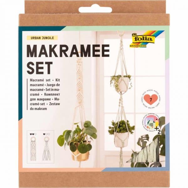 folia Makramee-Set Urban Jungle 7teilig