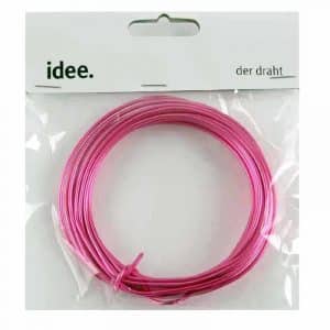 Aludraht 2mm 5m pink