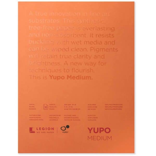 YUPO Block weiß 200g/m² 10 Blatt 22x30cm