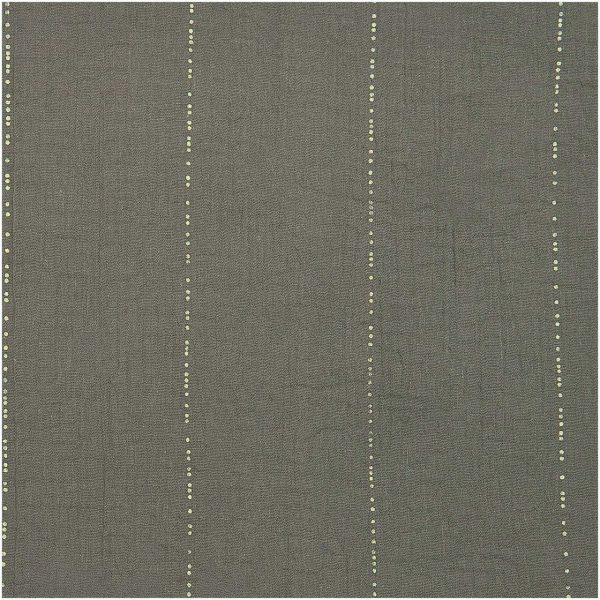 Rico Design Stoffabschnitt Krinkelmusselin oliv 50x140cm Hot Foil