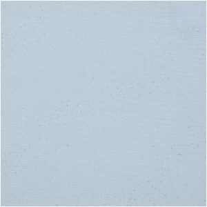 Rico Design Stoffabschnitt Krinkelmusselin rauchblau 50x140cm Hot Foil