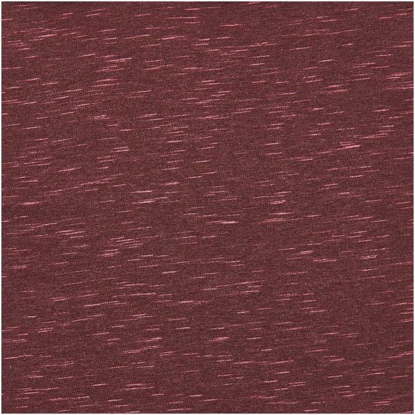 Rico Design Stoffabschnitt Jersey kastanie-neonpink 80x100cm