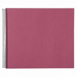 goldbuch Spiralalbum 30x35cm Leinen 40 weiße Seiten fuchsia