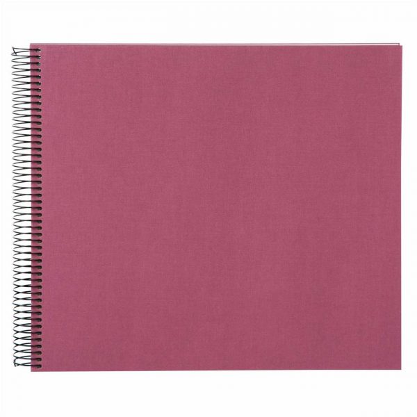 goldbuch Spiralalbum 30x35cm Leinen 40 weiße Seiten fuchsia