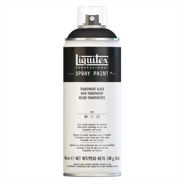 Liquitex Acrylspray 400ml transparent schwarz