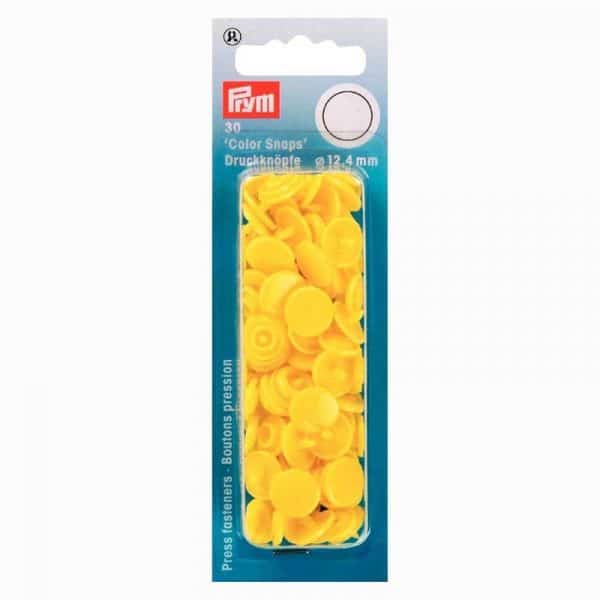 Prym Color Snaps Druckknöpfe hellgelb 12