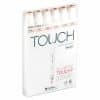 TOUCH Twin Brush Marker Skin Tones 6teilig