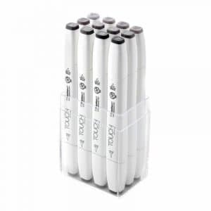 TOUCH Twin Brush Marker Warm Grey 12teilig